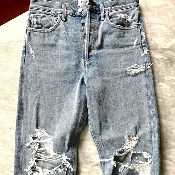 AGOLDE  90s Mid Rise Loose Fit in Fall Out - Picture 4 of 5